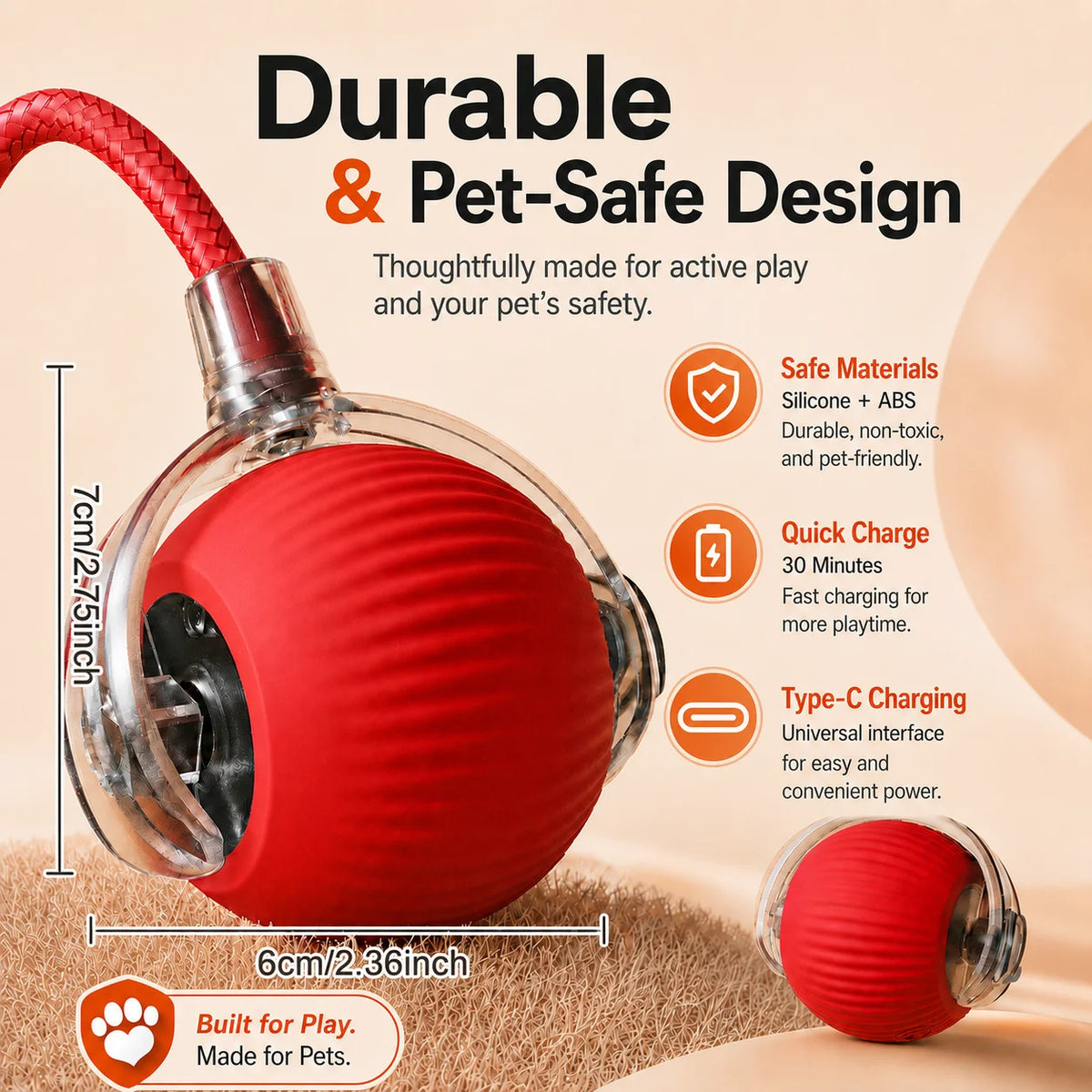 Dog Treat Dispensing Chew Ball