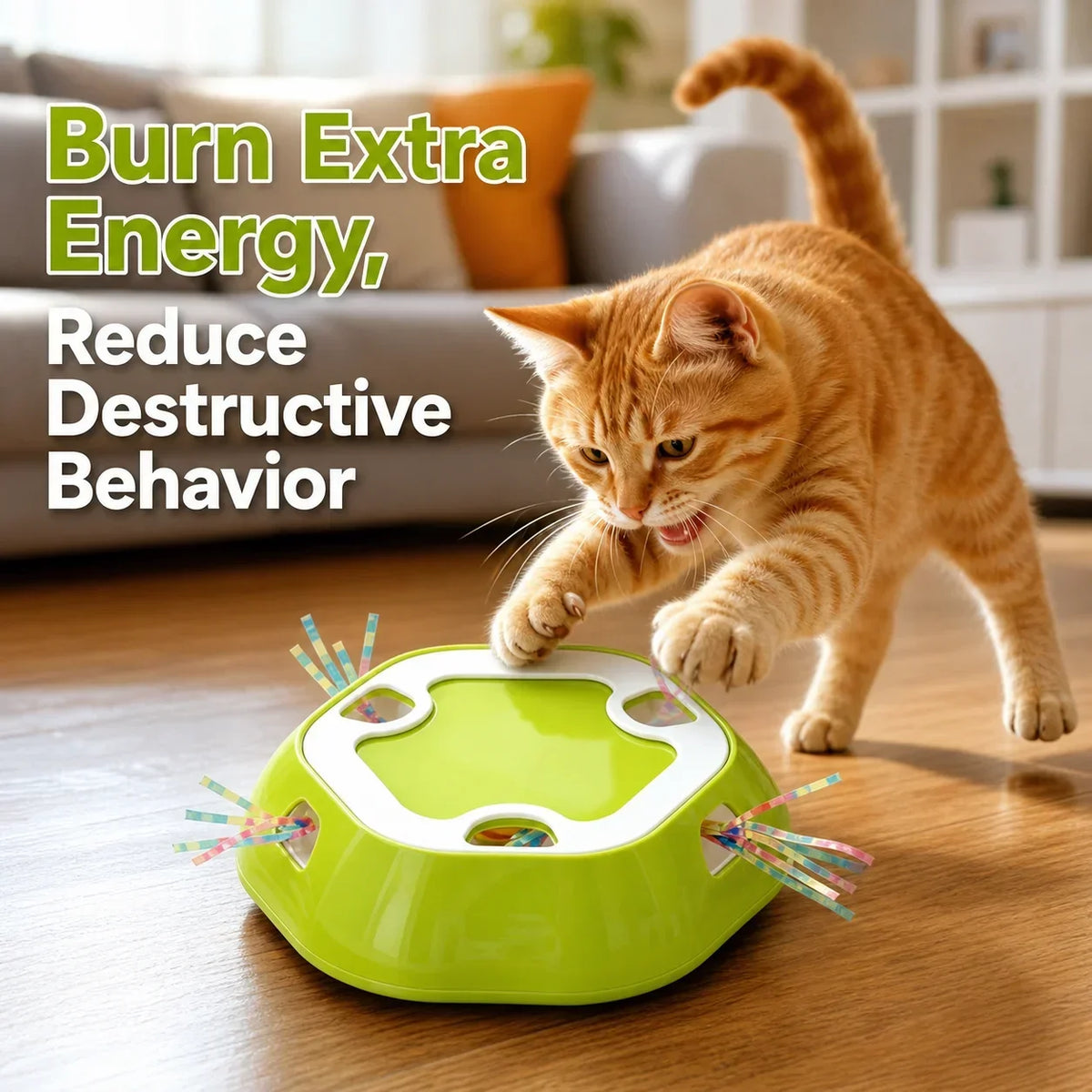 Peek-a-Paw Interactive Cat Toy